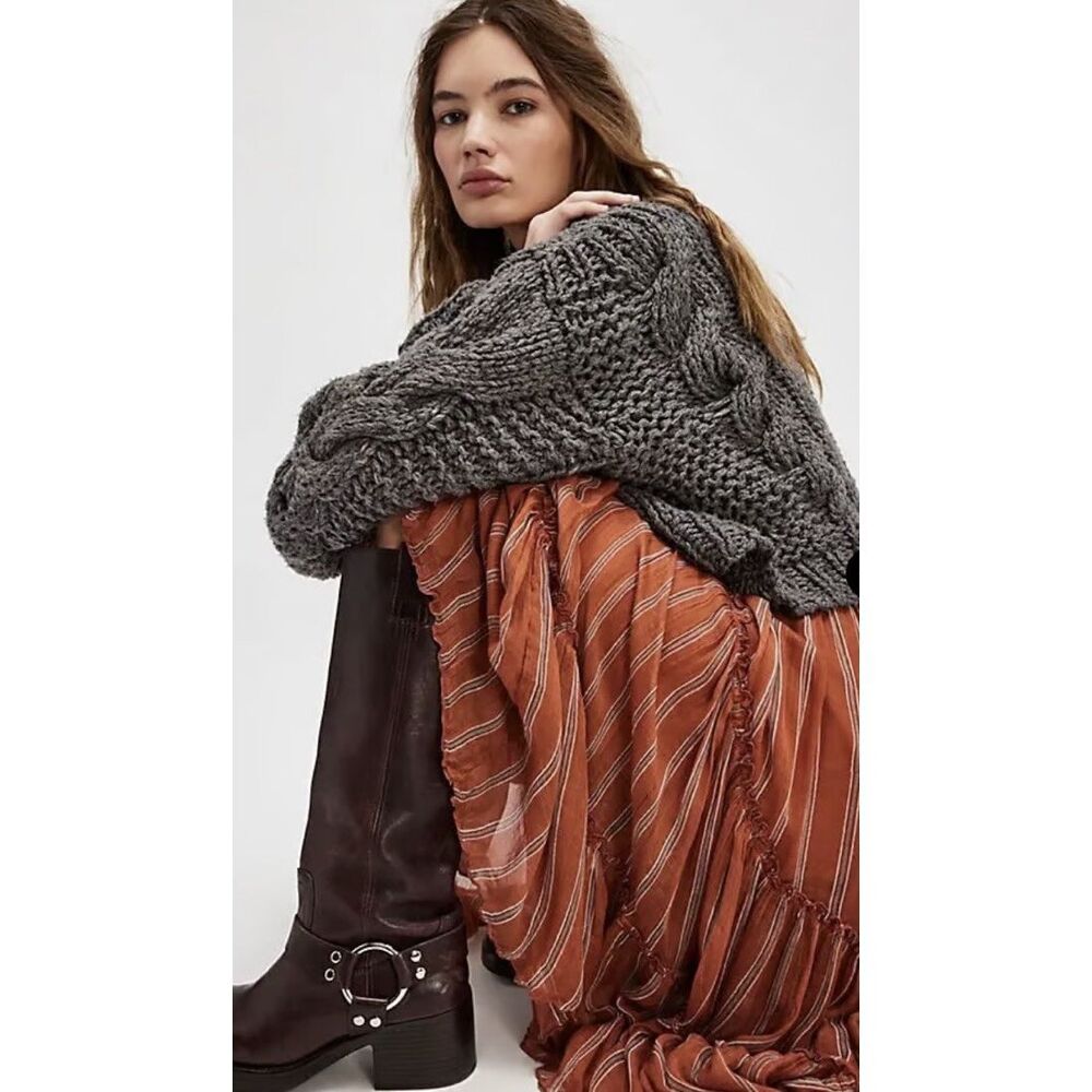 Free People FP One Ember Printed Midi Skirt $145 - Picture 2 of 7
